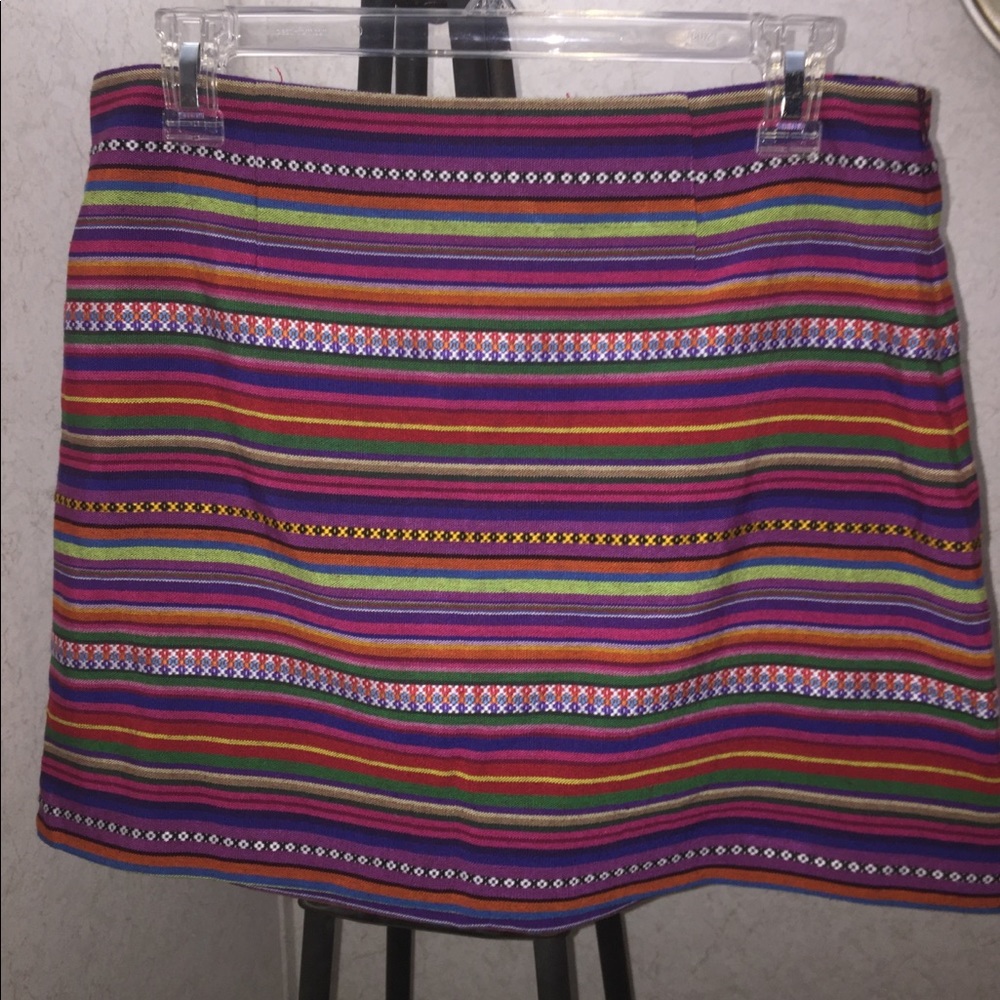 Colorful mini skirt